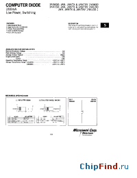 Datasheet JAN1N3600. manufacturer Microsemi